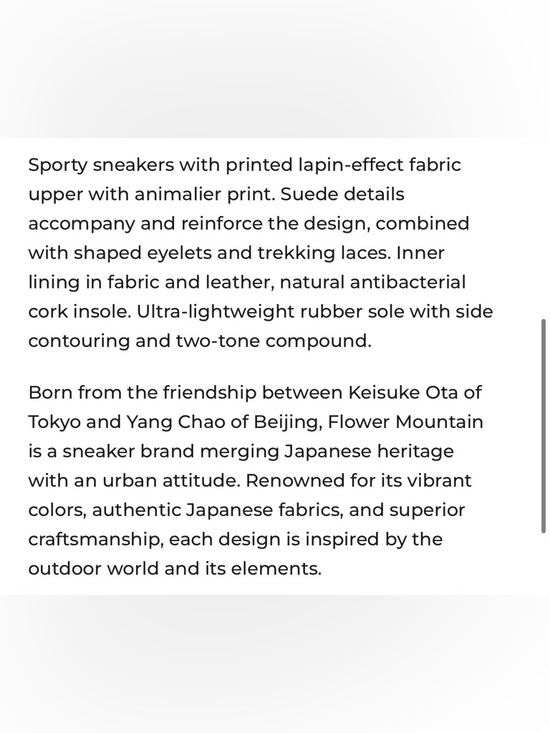 NWT Flower Mountain KOTETSU SUEDE ECO-FUR IN GREY & LIGHT BROWN - Picture 6 of 14